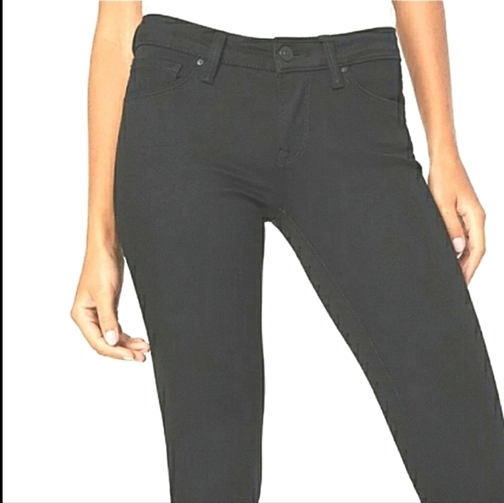 Mavi Serena Jeans Low Rise  Super Skinny Stretch Denim Jet Black Size 25